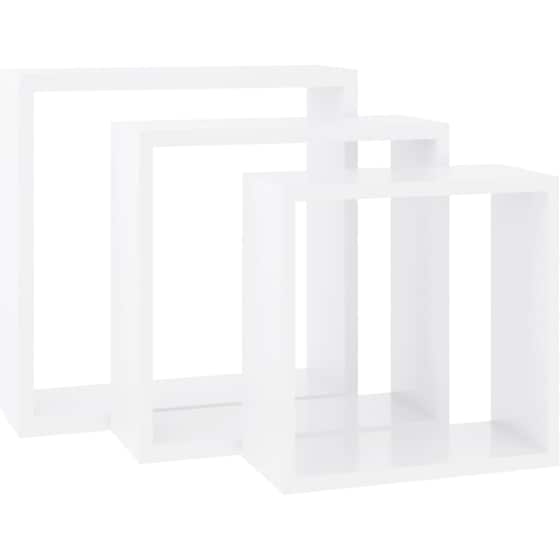 Ράφια Τοίχου VidaXL από MDF 30x10x30 cm 3 Τμχ - Λευκό image 2
