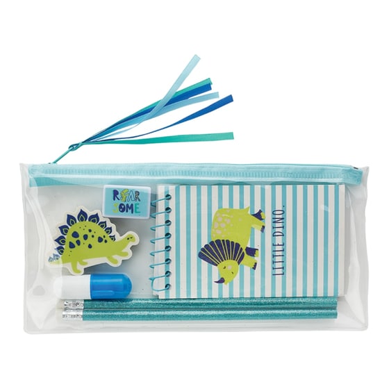 Κασετίνα Παραλληλόγραμμη Γεμάτη Coolbee Stationery Set Με Dinosaur image 1