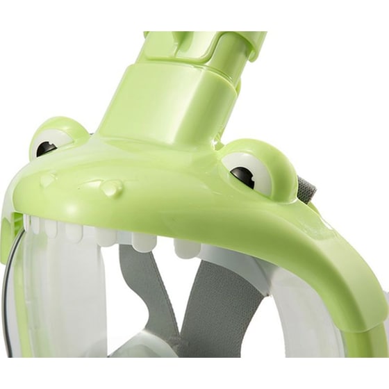 Παιδική Μάσκα Θαλάσσης Thenice Kf-2 Κροκοδειλάκι Full Face Snorkel Mask XS/S - Λαχανί image 5