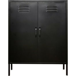 Ντουλάπα Μεταλλική Nextdeco Δίφυλλη 102x80x40cm - Μαύρο