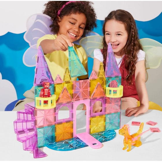 Magna-Tiles® Castle DLX Μαγνητικό Παιχνίδι Κατασκευών - 48 Κομμάτια (242048CA) image 2