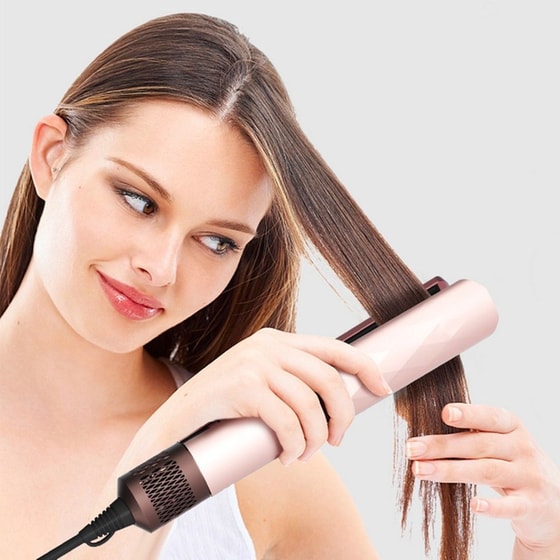 IQ HD-1290 Air Silk Ισιωτικό Μαλλιών με Αέρα Ροζ image 3