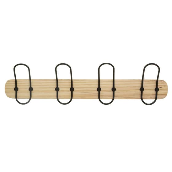 Κρεμάστρα Τοίχου Spitishop F-v Staple 160423 Ξύλινο 50x7x13.5cm - Φυσικό image 1