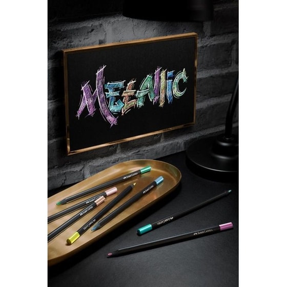 Ξυλομπογιές Faber-Castell Black Edition Metallic image 1
