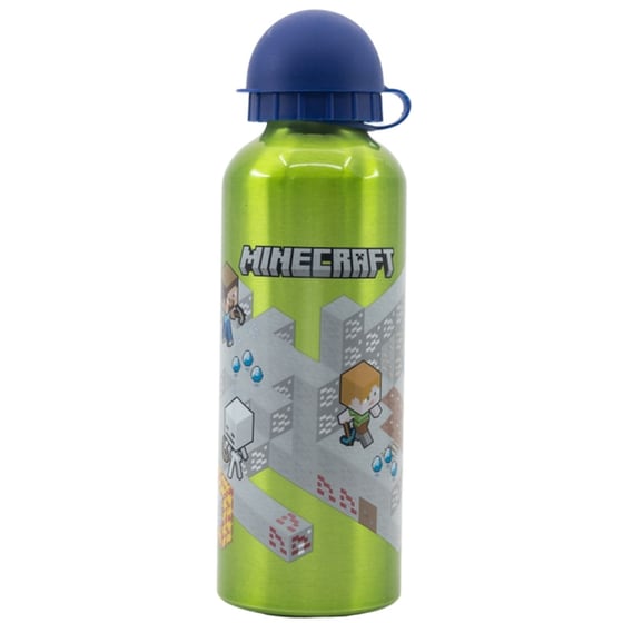 Θερμός Stor Minecraft Isometric Αλουμίνιο  530 ml - Πράσινο image 0