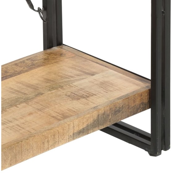 Βιβλιοθήκη VidaXL από Ξύλο 60x30x180 cm - Μαύρο/Καφέ image 4