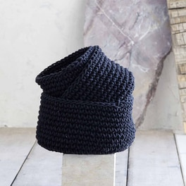 Καλάθι Αποθήκευσης Nima Paneir Υφασμάτινο 23x23x14 cm - Μαύρο