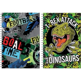 Τετράδιο Σπιράλ Back Me Up Β5 2 Θεμάτων Goal T Rex (1 Τεμάχιο)