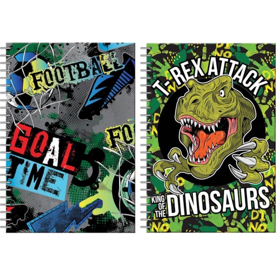 Τετράδιο Σπιράλ Back Me Up Β5 2 Θεμάτων Goal T Rex (1 Τεμάχιο) image 0