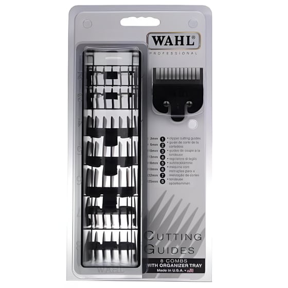 Χτενάκια Ανταλλακτικά WAHL TAPER Set 8 Τεμ Cutting Guides 3170-517 Γκρι image 0