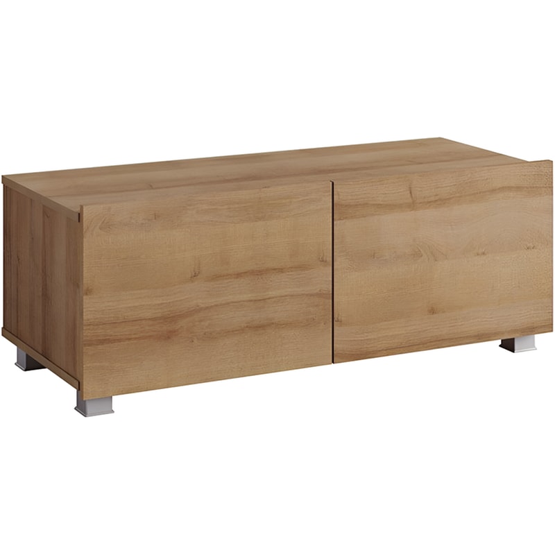 POLIHOME Έπιπλο Τηλεόρασης Polihome Calabrini 100x43x37cm - Καφέ
