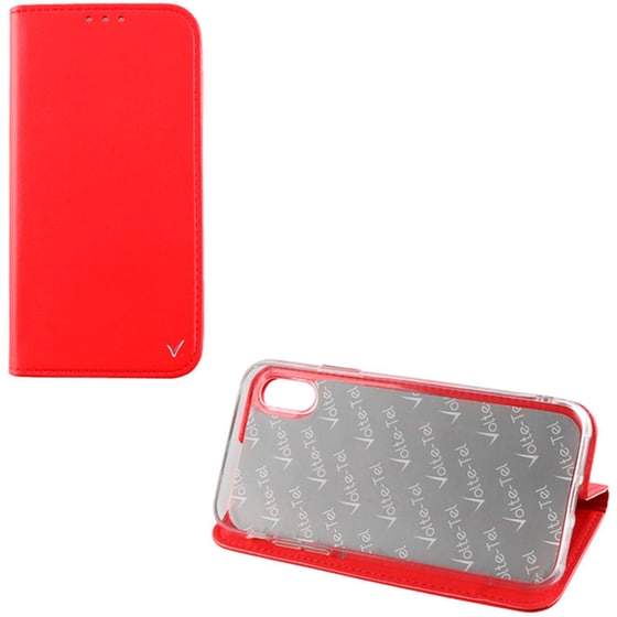 Θήκη Apple iPhone XS Max - Volte-tel Pocket Magnet Book Stand - Red image 0