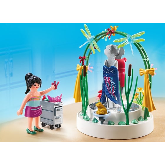 PLAYMOBIL® City Life Διακοσμήτρια με Led Βιτρίνα Ρούχων (5489) image 1
