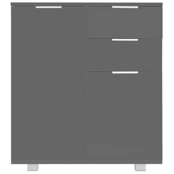 Έπιπλο Τηλεόρασης VidaXL από Μοριοσανίδα 71x35x76cm - Γκρι/Γυαλιστερό image 4