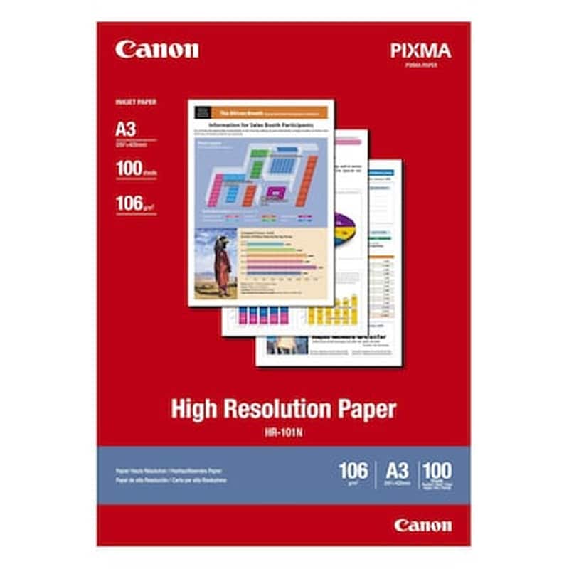 Εικόνα από Canon A3 High Resolution Paper 106g/m² 100sh (can-hr-101a3)