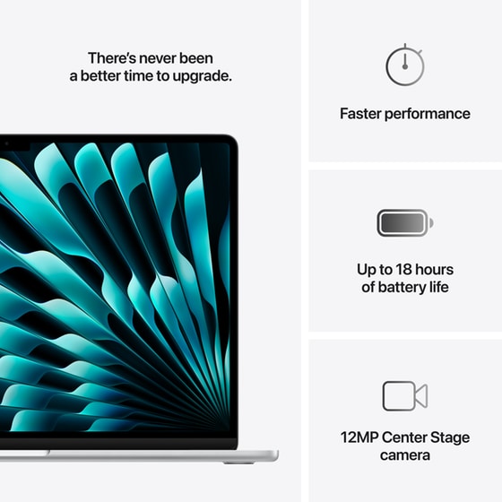 Apple MacBook Air with M4 Chip 15.3"QHD (Apple M4/24GB/512GB SSD/MacOS) Silver image 8
