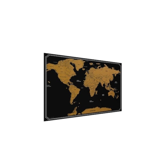 Παγκόσμιος Χάρτης Ξυστό Με Ξύστρα, World Scratch Map, 82x59 Cm Λευκό image 1