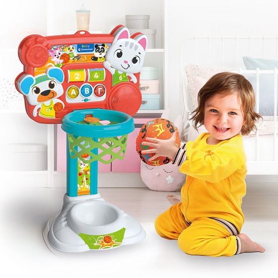 Baby Clementoni Βρεφικό Εκπαιδευτικό Παιχνίδι Μπασκετάκιας Με Μπάλα image 1