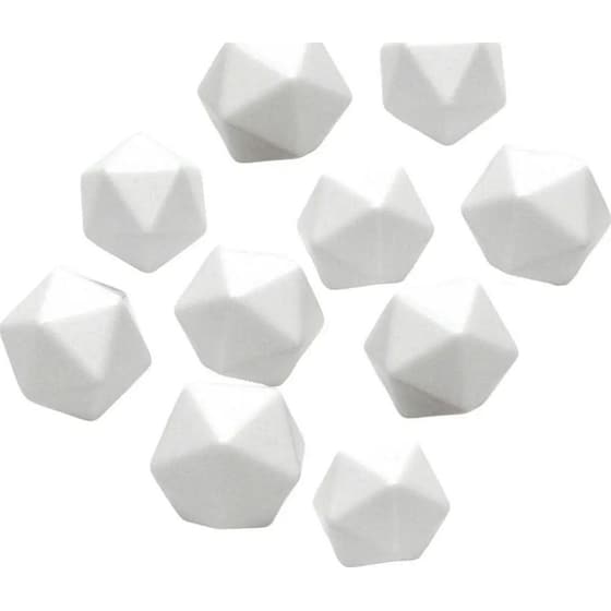 Σετ Ζάρια Opaque Polyhedral Bag Of 10 Blank D20 Dice Chessex image 0