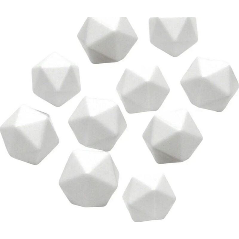 Σετ Ζάρια Opaque Polyhedral Bag Of 10 Blank D20 Dice Chessex