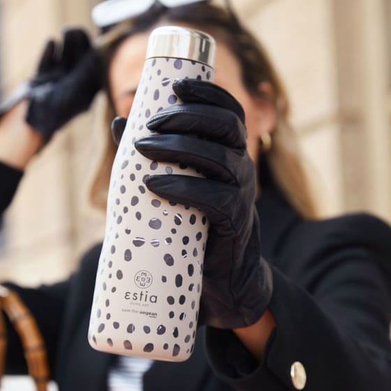 Θερμός Estia Home Art Save The Aegean Leopard Taupe 500 ml image 7