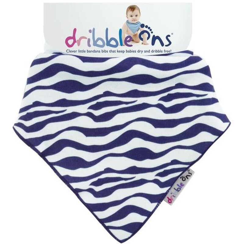 SOCK ONS Σαλιάρα-Μπαντάνα Sock Ons Dribble Ons Zebra