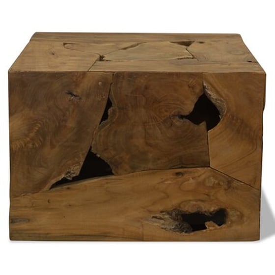 Τραπεζάκι Σαλονιού VidaXL από Αληθινό Ξύλο Teak 50x50x35cm - Καφέ image 3
