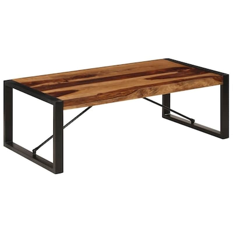 Τραπεζάκι Σαλονιού VidaXL από Μασίφ Ξύλο Sheesham 120x60x40cm - Καφέ