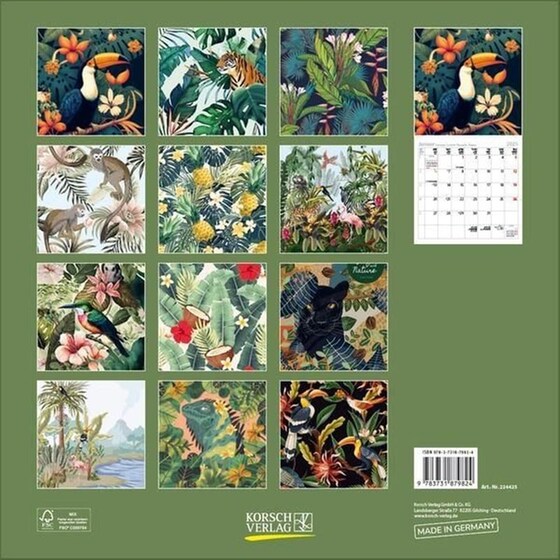 Ημερολόγιο Τοίχου 2025 Dschungelfieber image 13