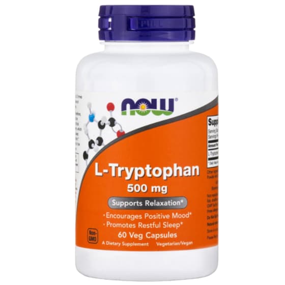 Αμινοξύ Now L-triptophan 500mg - 60 κάψουλες image 0