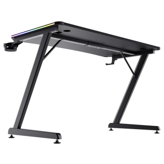 Γραφείο Gaming GXT709 Luminus RGB από Ξύλο/Μέταλλο 120x60x76 cm - Μαύρο image 5