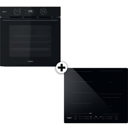 WHIRLPOOL OMSK58RU1SB & WF S3660 CPNE 71 Lt Μαύρο Eντοιχιζόμενο Σετ Φούρνος και Εστία