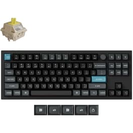 Keychron Q3 Ultra Q3U-M4 Ασύρματο Gaming Μηχανικό Πληκτρολόγιο με Banana διακόπτες Tenkeyless με RGB φωτισμό - Μαύρο (US)