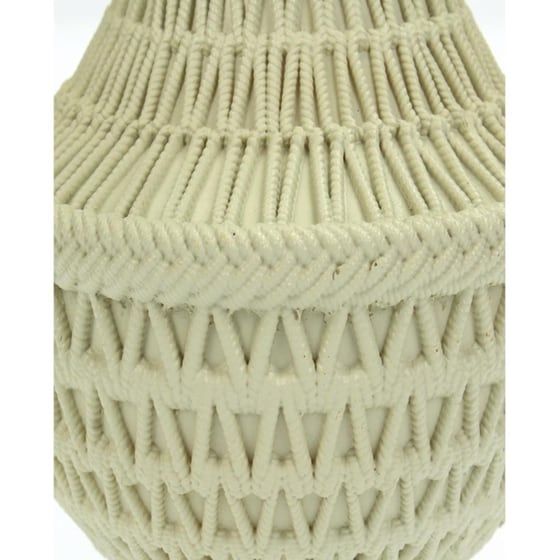 Κηροπήγιο ArteLibre Χάντρες Μπεζ Polyresin 12.5 x 12.5 x 15.4 cm image 3