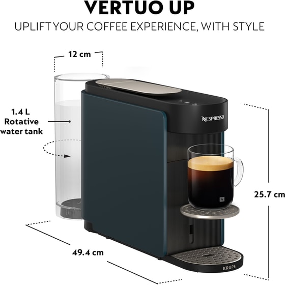 Nespresso® VERTUO UP KRUPS XN9404F0 Navy Blue Μηχανή Καφέ image 10