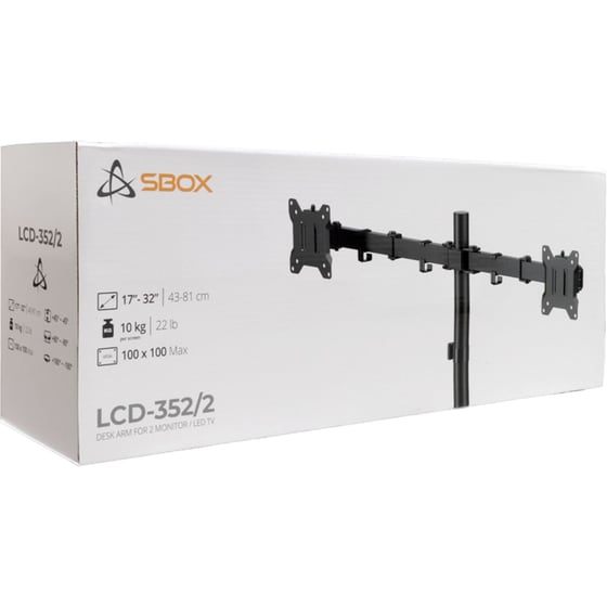 Βάση Οθόνης Sbox LCD-352/2-3 17" - 32" έως 10 kg image 3