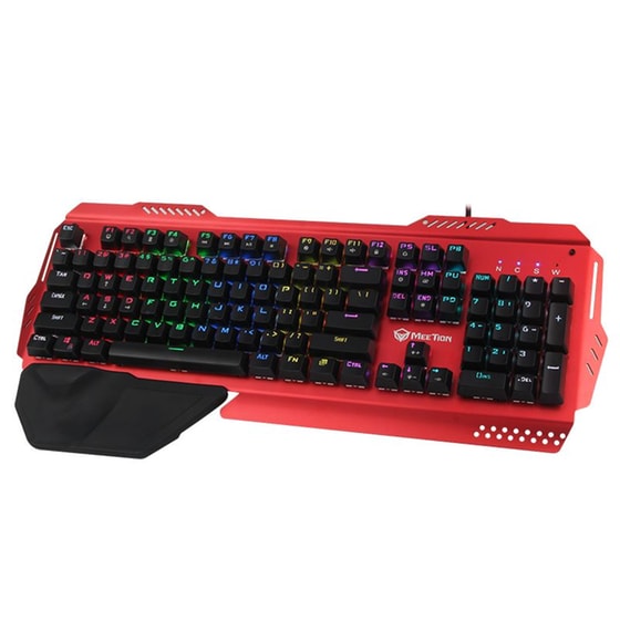Meetion MK20 Μηχανικό Gaming Ενσύρματο Πληκτρολόγιο RGB Μαύρο (US) image 2