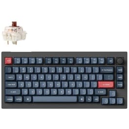 Keychron V1M-D3 Ασύρματο Bluetooth Μηχανικό Πληκτρολόγιο Brown Switch RGB (US)