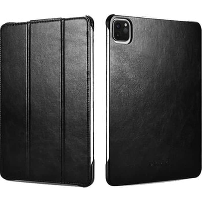 ICARER Θήκη Tablet Apple iPad Pro 12.9 - Icarer Rid 718 Genuine Leather - Black