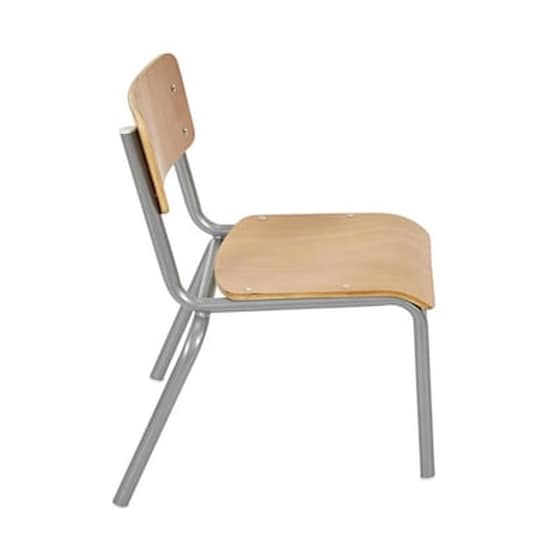 Παιδική Καρέκλα Γραφείου Home Deco Kids Hd7132 Μέταλλο/Ξύλο - Ασημί/Καφέ image 1