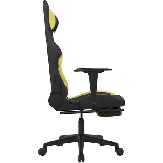 Καρέκλα Gaming VIDAXL 345506 με Υποπόδιο - Μαύρο image 1