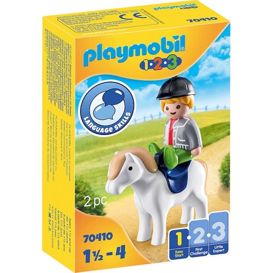 PLAYMOBIL® 1·2·3 Αγοράκι με Πόνυ (70410) image 0