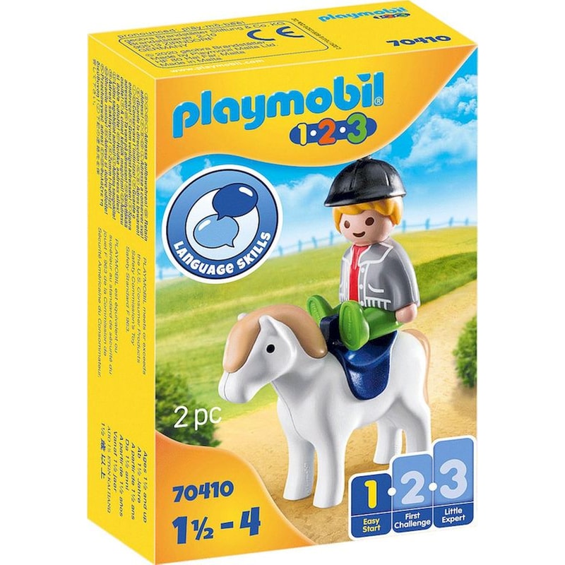 PLAYMOBIL PLAYMOBIL® 1·2·3 Αγοράκι με Πόνυ (70410)