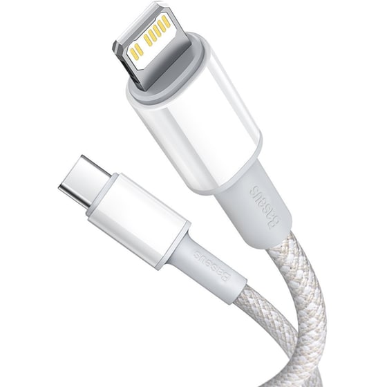 Καλώδιο δεδομένων Baseus catlgd-02 Braided Usb-C To Lightning 20W 1m - White image 1