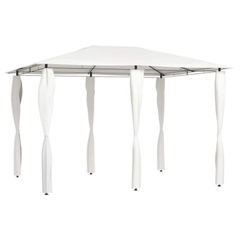 VIDAXL Κιόσκι Vidaxl Ατσάλινο με Καλλύματα 3x4cm - Ανθρακί