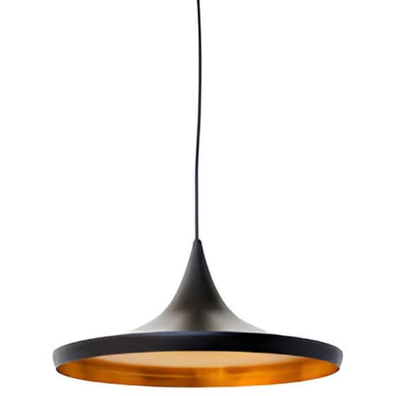 Κρεμαστό Φωτιστικό Οροφής A Σε Μαύρο Και Χρυσό Εσωτερικό Χρώμα C10 image 1