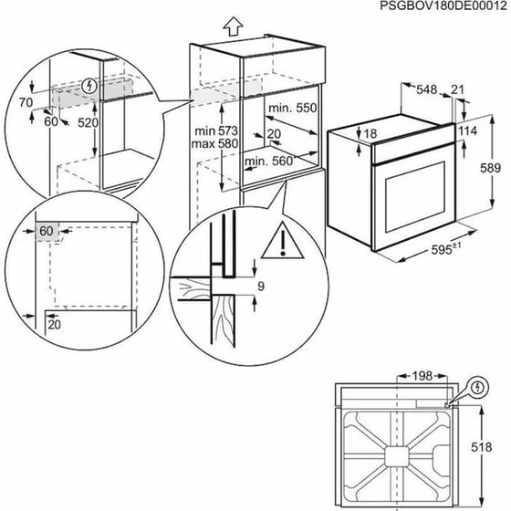 AEG HK624000 XB & BES351111M 72 Lt Inox Eντοιχιζόμενο Σετ Φούρνος και Εστία image 12