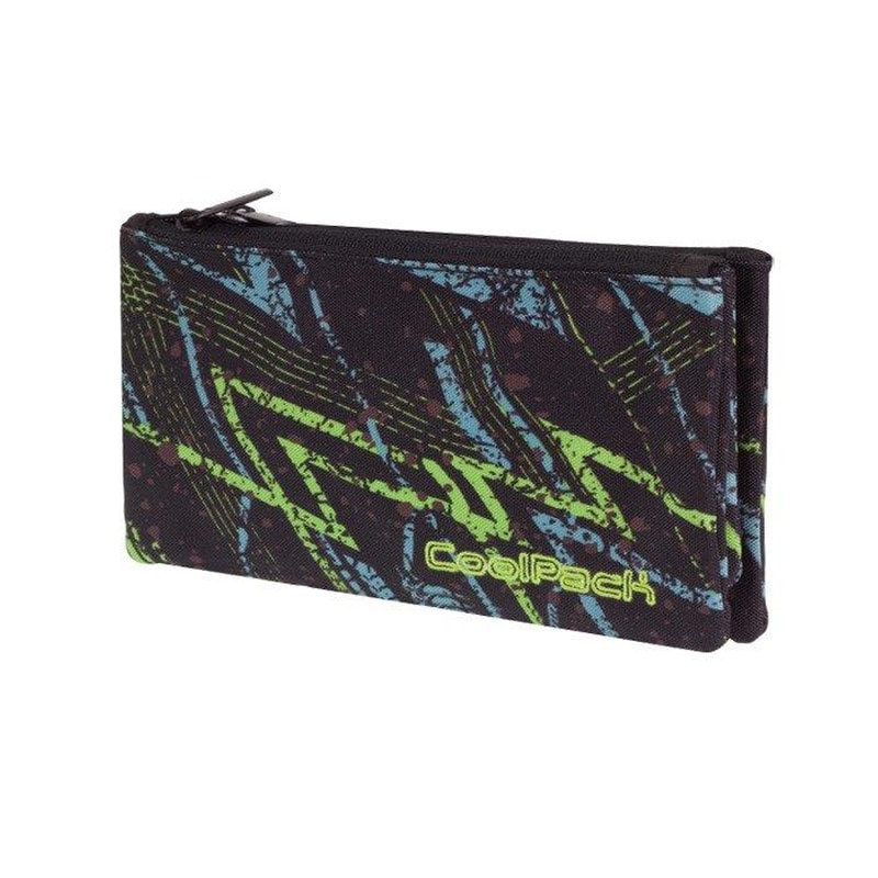 COOLPACK Κασετίνα Coolpack Trio Παραλληλόγραμμη Lightning Πράσινη