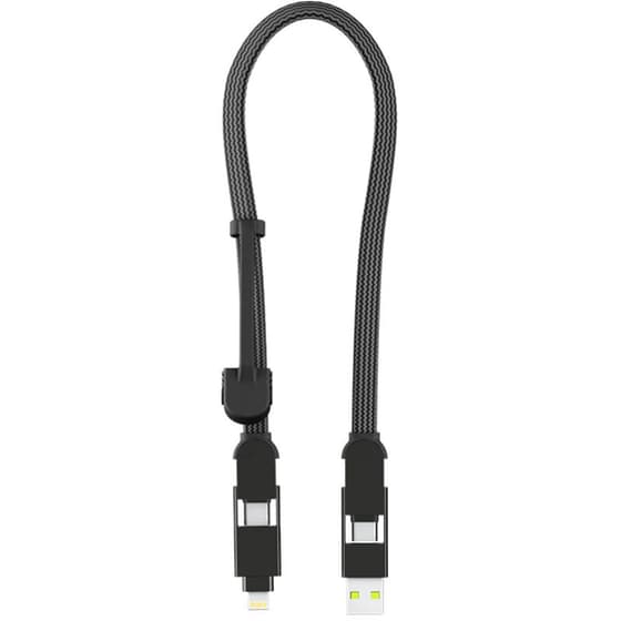 Καλώδιο Φόρτισης Rolling Square inCharge XL 6-in-1 100W 30cm - Urban Black image 0