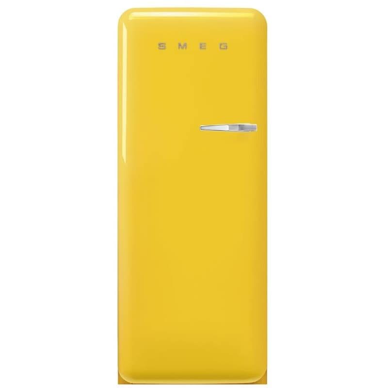 SMEG FAB28LYW6 270 Lt Κίτρινο Ψυγείο Μονόπορτο